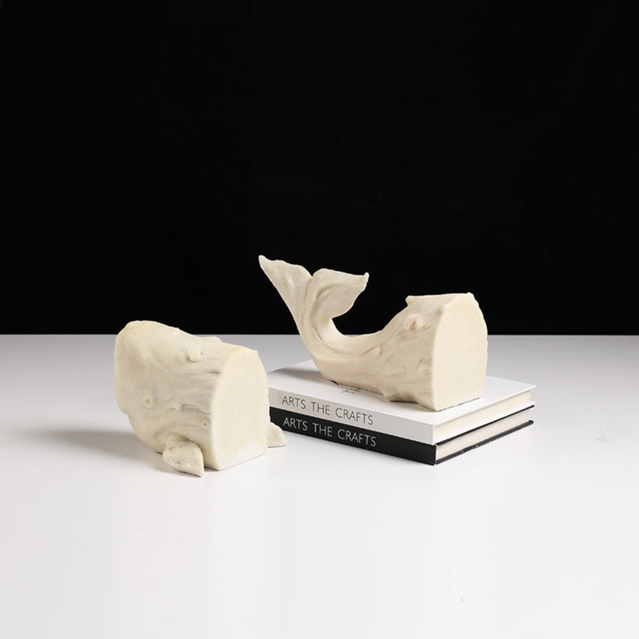 Sandstone whale book end